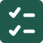 Ícone de checklist que certificam a neutralização de ameaças reais